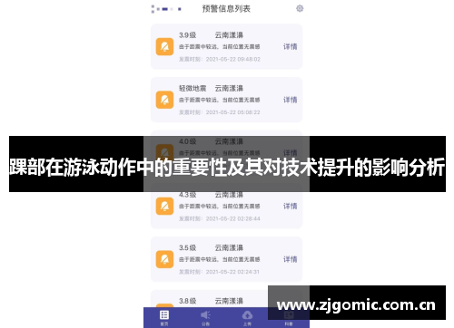 踝部在游泳动作中的重要性及其对技术提升的影响分析